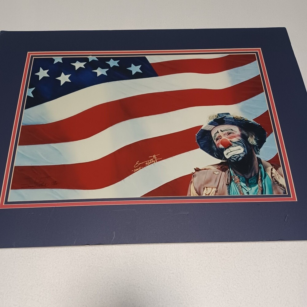 Limited Edition Print "Old Friends" Signed by Sue Poeteete and Emmett Kelly Jr